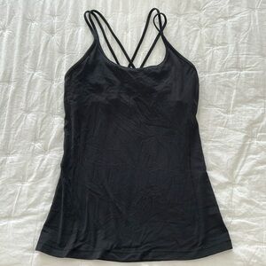 Lululemon black cross back tank